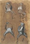 Degas studies of jockeys